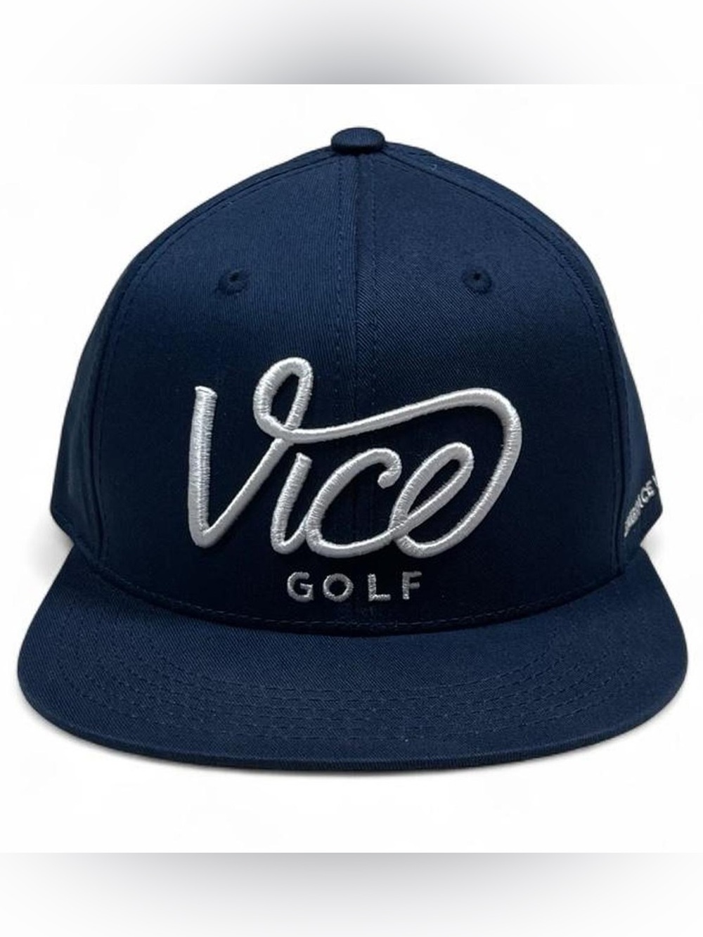 NWOT! Vice Golf Navy Blue Spellout SnapBack Golf Hat Men’s O/S Cotton Twill
